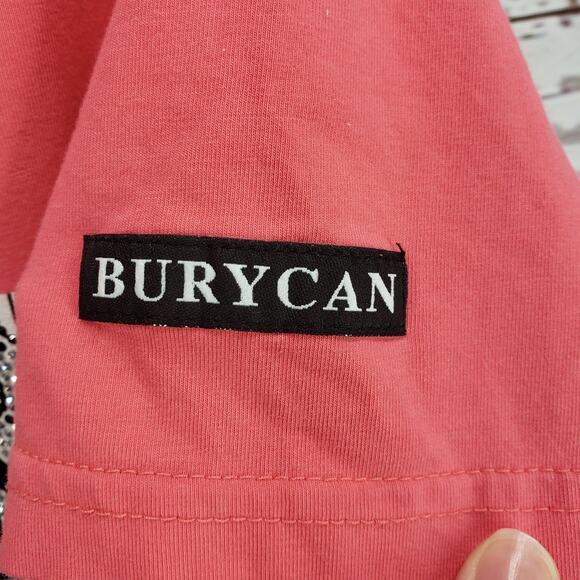 Burycan Paris Men's Pink Bug's Bunny Rhinestone Shirt Size Medium - Picture 4 of 13